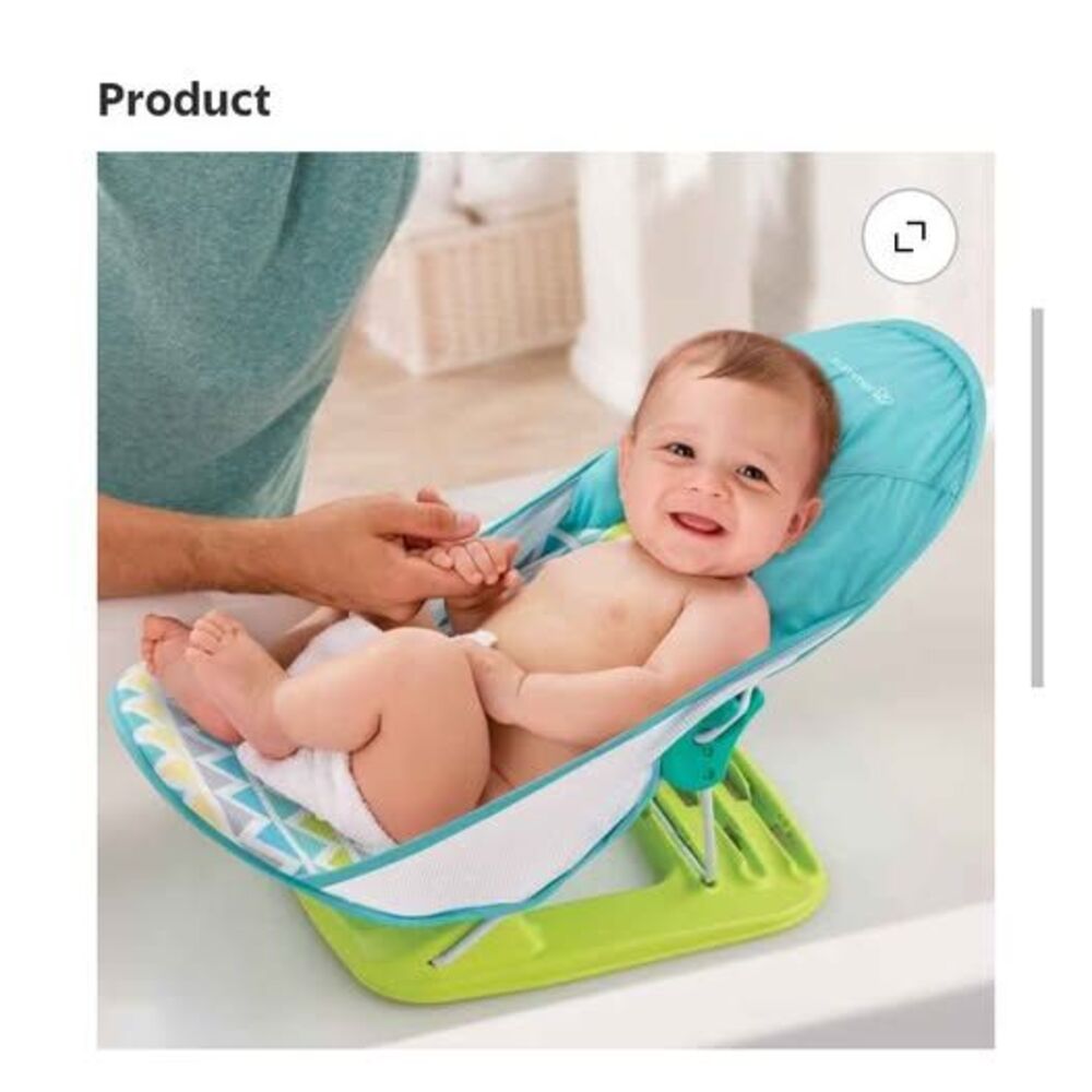Summer Infant Deluxe Baby Bather, Triangle Stripe